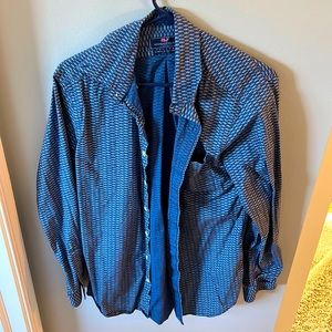 Vineyard Vines men’s small slim-fit Murray shirt fishbone pattern